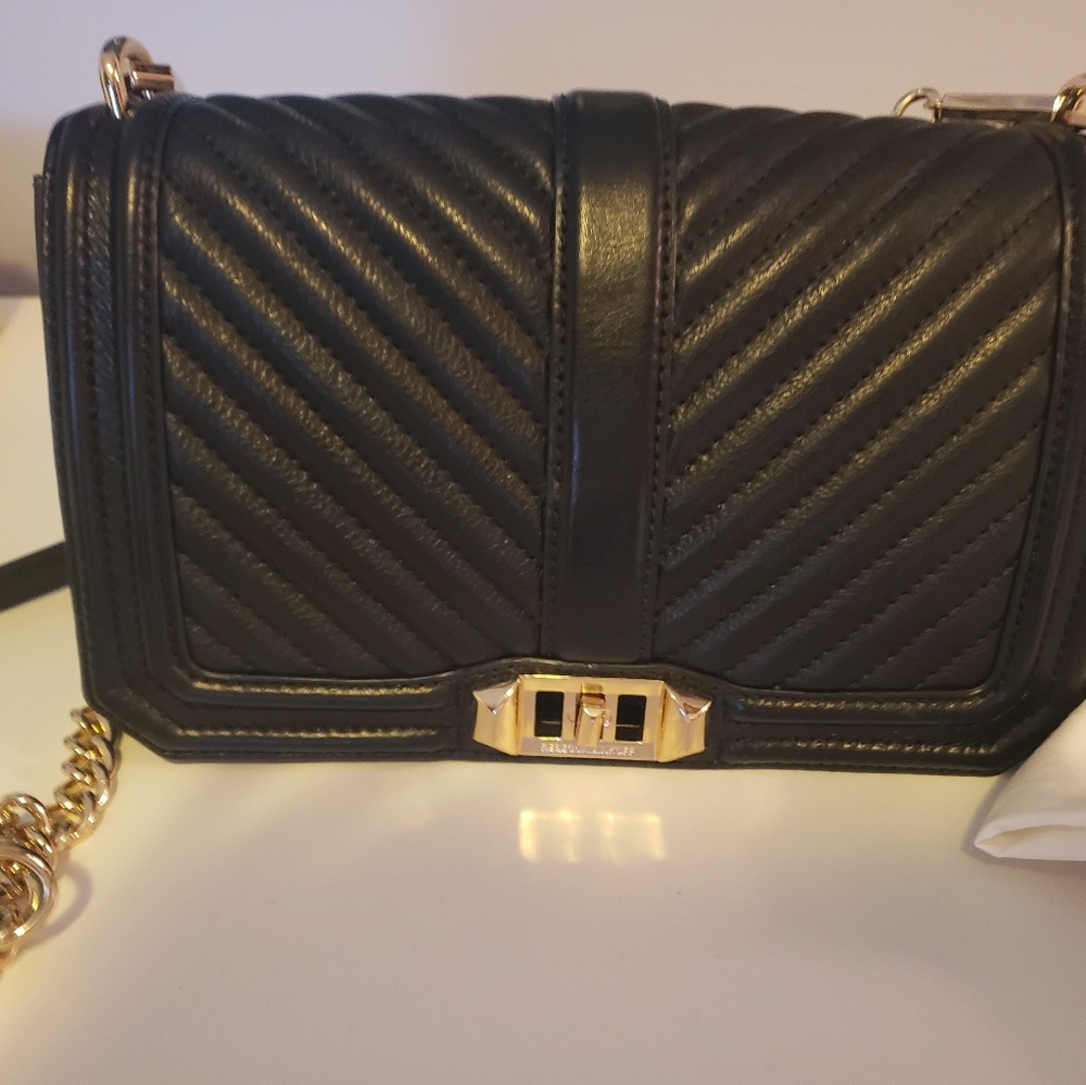 Rebecca Minkoff Large Love Crossbody Bag Black